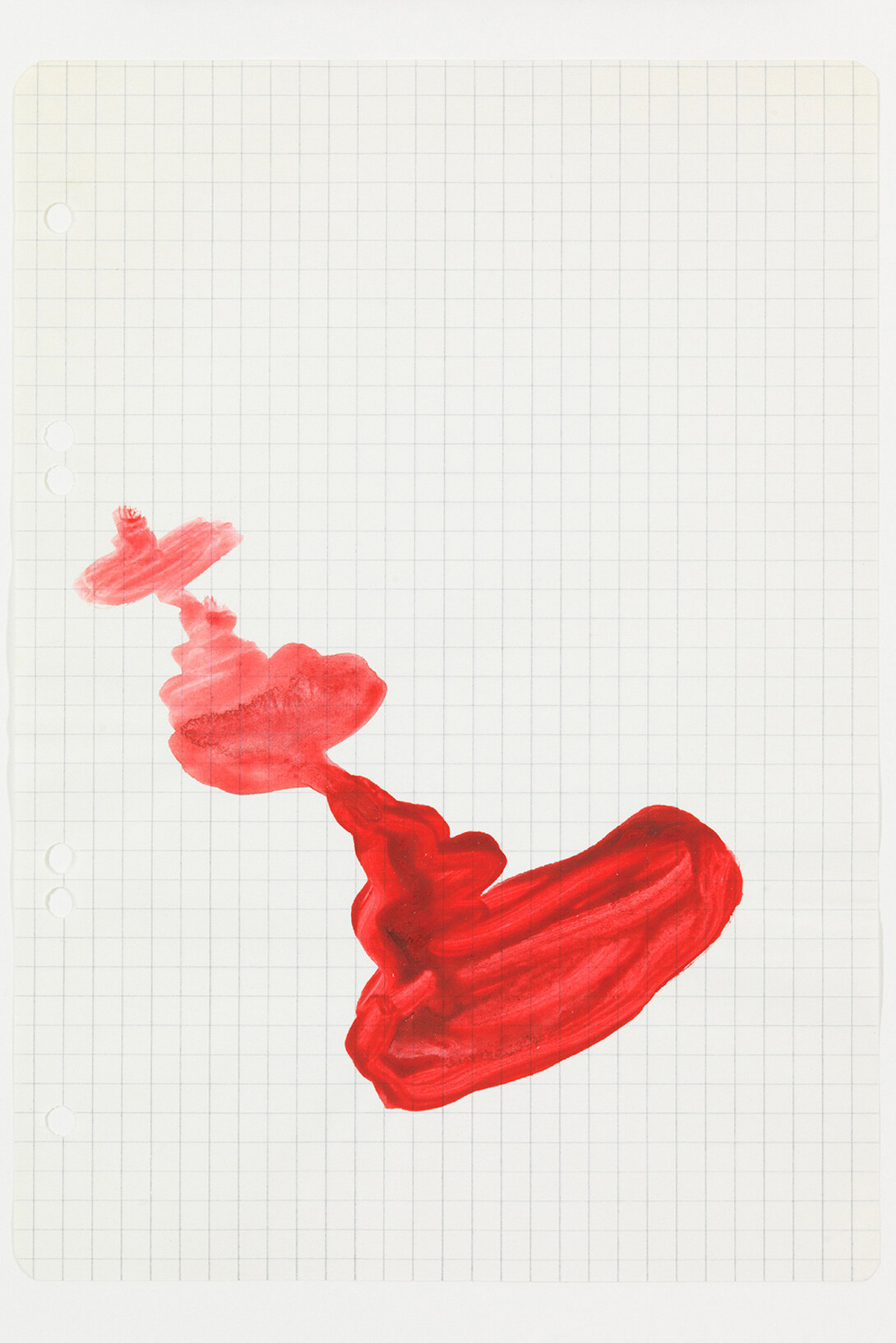 Sigmar Polke, Untitled, Composition, late 1960s, watercolor on paper, 8 1/4 x 5 3/4 inches, 21 x 14.8 cm