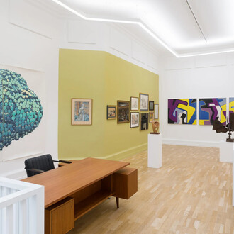 Various artists, Celebrating 100 years, part 1, exhibition view. Courtesy of The Mayor Gallery
