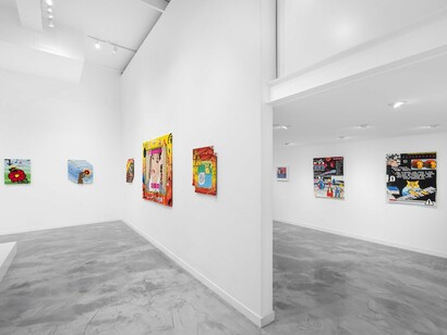 Kayla Mattes, Memesis, exhibition view. Courtesy of Charlie James Gallery