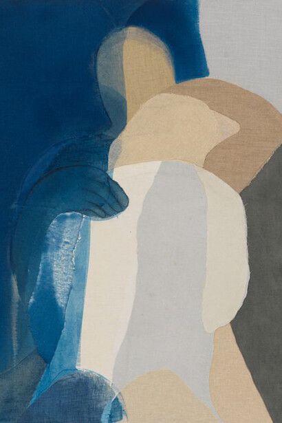 Alessandro Teoldi, Abbraccio blue, 2024. Courtesy of Marinaro Gallery