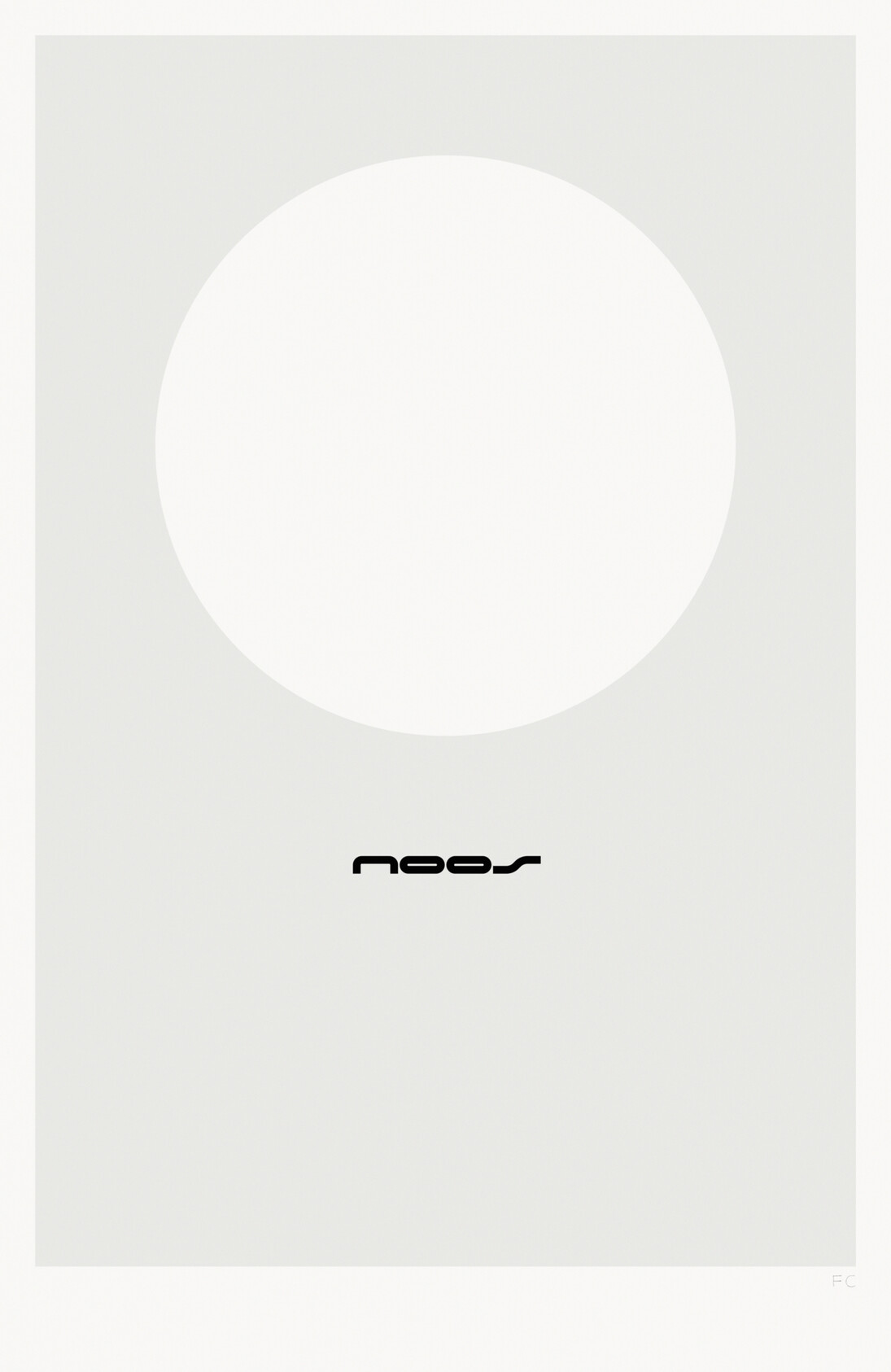 Franco Cervi, Noos, dettaglio, 2014, serigrafia artistica a due colori su carta accoppiata con lastra di alluminio, 117 x 76 cm, Ed. di 5+ 1 p.a.