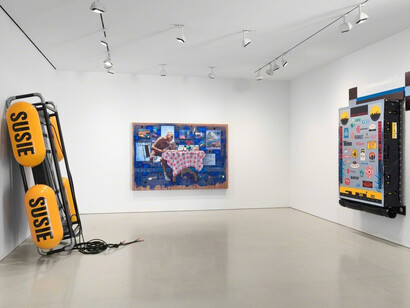Ashley Bickerton, Exhibition view. Courtesy of The Flag Art Foundation
