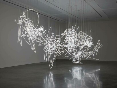 Cerith Wyn Evans.... in light of the visible, exhibition view. Courtesy of MCA