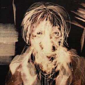 Miquel Barceló, Dore, 2013, Bleach, chalk, and charcoal on velvet, 61 x 35 7/8 inches (155 x 91 cm), Art © Miquel Barceló, 2013, Photo © André, Morin, 2013