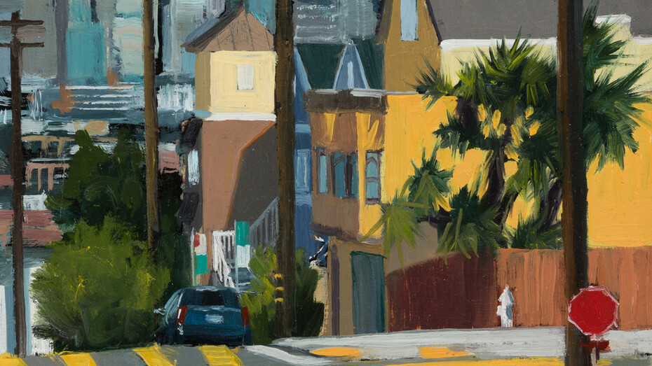 Eileen David, Potrero hill view (detail), 2026. Courtesy of Paul Thiebaud Gallery