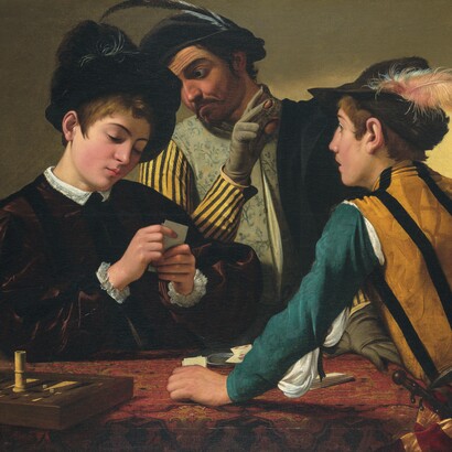 Caravaggio, "I Bari", 1595, Kimbell Art Museum, Fort Worth, Texas, USA