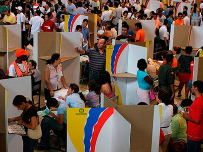 Día de elecciones en Colombia