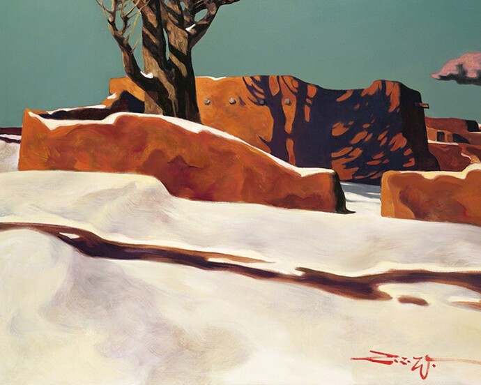 Paintings by Z. Z. Wei. Courtesy of Blue Rain Gallery