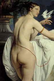 Francesco Hayez, Ritratto di Carlotta Chabert come Venere con due colombe, 1830