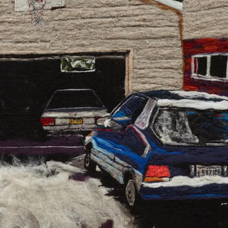 Melissa Joseph, 647 Evergreen Rd (detail), 2026. Courtesy of Charles Moffett Gallery