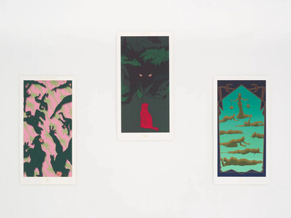 My Barbarian, Cat suit, exhibition view. Courtesy of Lubov 