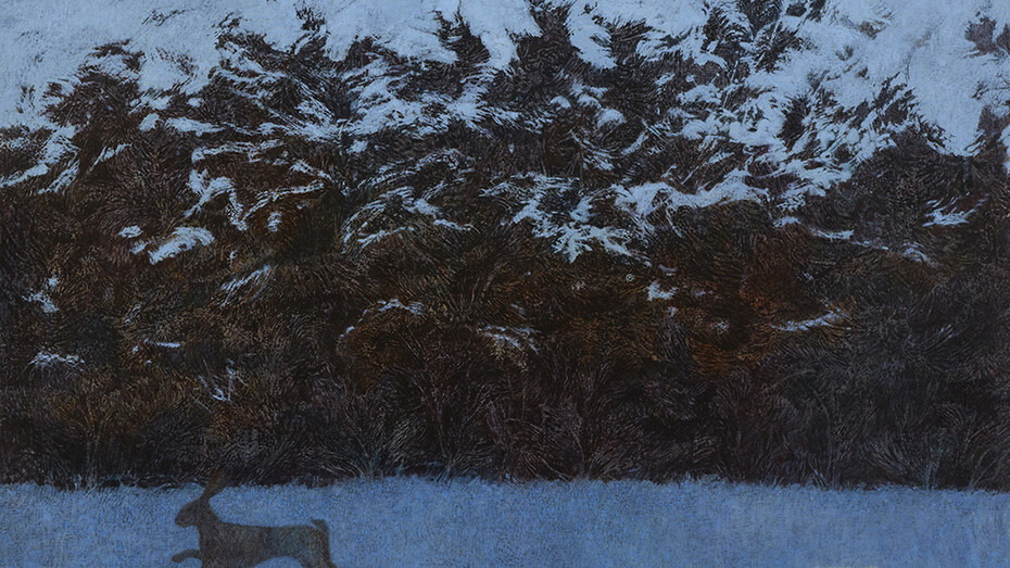 Victoria Crowe, Frozen Moment, oil on linen, 91.5 x 101.5 cm