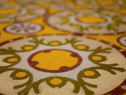 Beiti (Detail of the installation, CAPC, Bordeaux, France), 2011, (Spices), Laurent Mareschal, Courtesy of the artist and Galerie Marie Cini, Photo: Tami Notsani