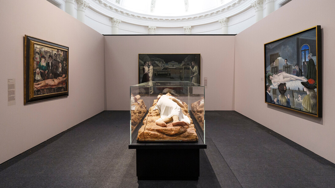 Paul Delvaux, Les mondes de Paul Delvaux, vue d'exposition. Avec l'aimable autorisation de La Boverie