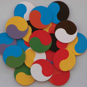 Alberto Biasi, Strutturazione Dinamica, 1964, 120 x 120 cm
