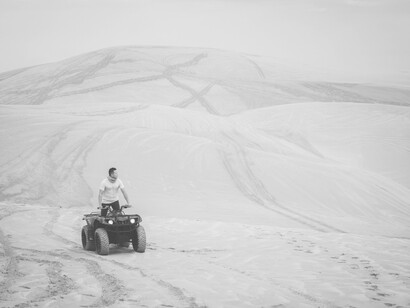 To do what so few have dared to think of which is riding a dune buggy vehicle in the deserts of Qatar