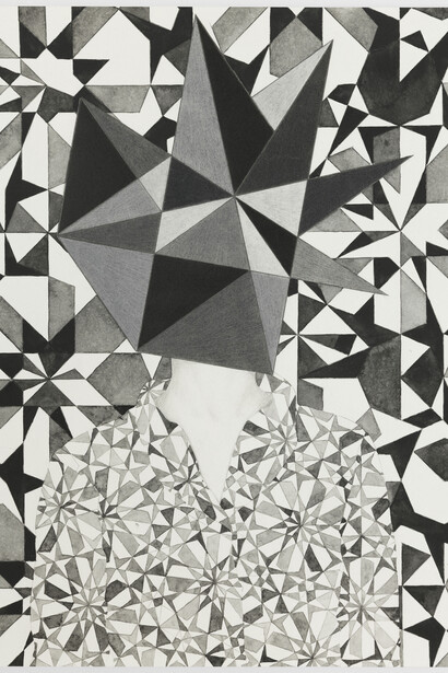 Adriana Czernin 
Selfportrait, 2009 
Watercolor, pencil, colored pencil on paper
15 x 10.8 inches (38 x 27.5 cm)
Courtesy Galerie Martin Janda & the artist / photo: Anna Konrath

