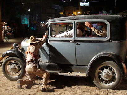 Recreación del asesinato de Pancho Villa