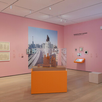 The many lives of the Nakagin capsule tower, exhibition view. Courtesy of MoMA