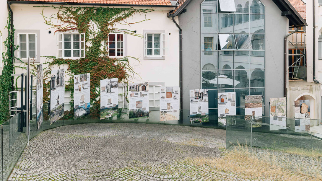 Of time and stone. In Roman Emona and Baroque Ljubljana/Laibach, exhibition view. Courtesy of City Museum of Ljubljana