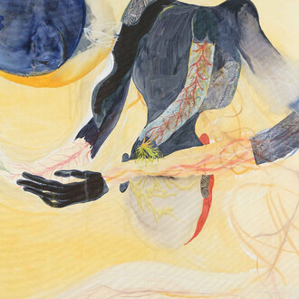 Daniel Domig, Tiresome teachings (detail), 2024. Courtesy of Diana Lowenstein Gallery 