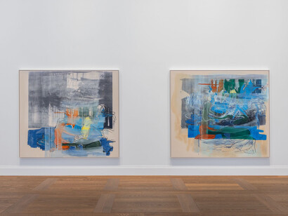 Rita Ackermann, Doubles, vue d’exposition. Avec l’aimable autorisation de la Galerie Hauser & Wirth