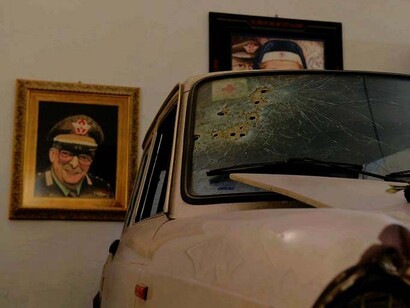 L'automobile A112 del generale Dalla Chiesa esposta al Museo Storico Giuseppe Beccari di Voghera