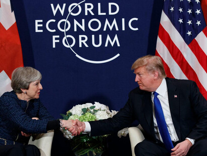 Theresa May and Donald Trump