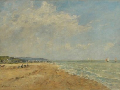 Eugène Boudin, Deauville, 1888 