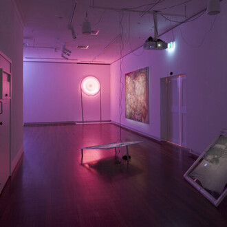 Various artists, Accursed sharing, exhibition view. Courtesy of Goolugatup Heathcote
