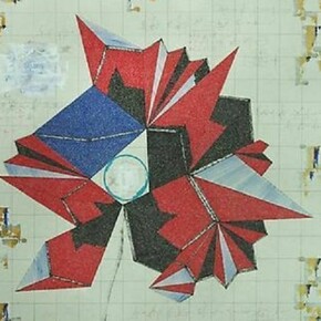 Li Wenguang, Potted Plant 4, 2013, Pen, acrylic, ink on rice paper, 185 x 98 cm