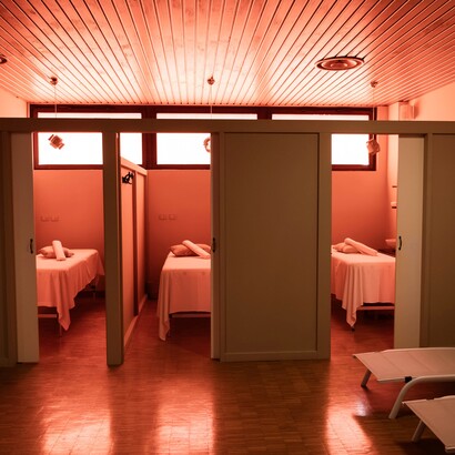 La spa del Grand Hotel Telese, in provincia di Benevento, Campania, Italia