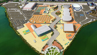 Representação do Parque Olímpico dos Jogos Rio 2016