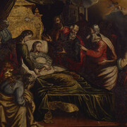 Anónimo, Dormición de la virgen, s. XVII. Cortesía del Museo Pedro de Osma