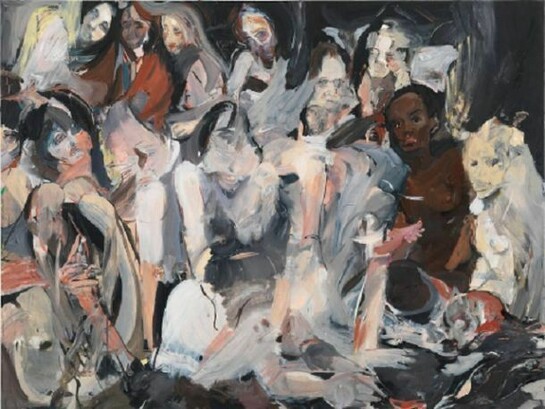 Untitled, 2012, Oil on linen, 89 x 85 inches(226.1 x 215.9 cm), Photo by Rob McKeever © Cecily Brown. Courtesy Gagosian Gallery