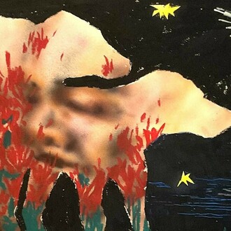 Andrei Neciu, I can see shooting stars again (detail), 2025. Courtesy of Jecza Gallery