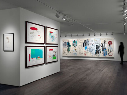 Jean-Michel Basquiat, Engadin, ausstellungsansicht. Mit freundlicher genehmigung von Hauser & Wirth