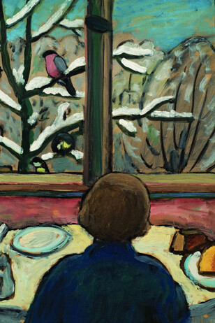 Gabriele Münter, Breakfast of the birds (Das frühstück der vögel) (detail), March 10, 1934. Courtesy of Guggenheim Museum