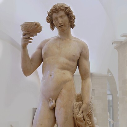 Michelangelo, Bacco, 1496-97, Museo del Bargello, Firenze, Italia