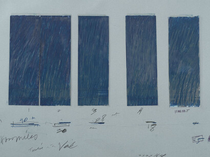 Cy Twombly, Untitled, 1970, Crayon, graphite pencil, ink, tape, and cut, torn, and folded paper on colored paper. The Menil Collection, Houston; Gift of the artist. Photography by Paul Hester ©Cy Twombly Foundation