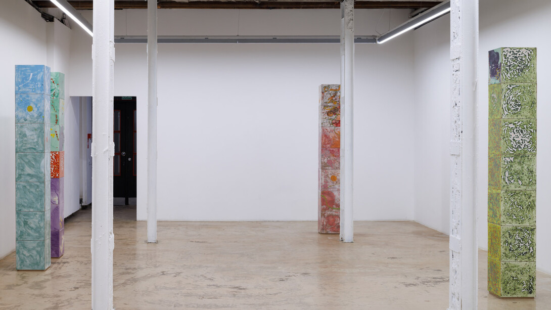 Séverine Heizmann Pozza, Settling at dawn, exhibition view. Courtesy of Kim? Contemporary Art Centre. Photo by Ansis Starks