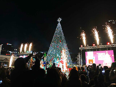Navidad en Plaza de Maipú, Santiago, Chile