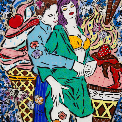 Lady Aiko, Ice creams (detail), 2014. Courtesy of West Chelsea Contemporary
