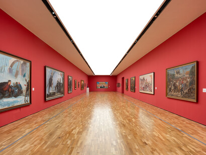 Various artists, Keep pace with the times, exhibition view. Courtesy of Long Museum