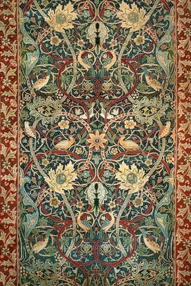 Bullerswood Carpet, William Morris and John Henry Dearle, about 1889, England. Museum no. T.31-1923. © Victoria and Albert Museum, London