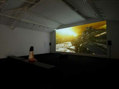 Mohamed Bourouissa, Généalogie de la violence, vue d'exposition. Avec l’aimable autorisation de la galerie Mennour