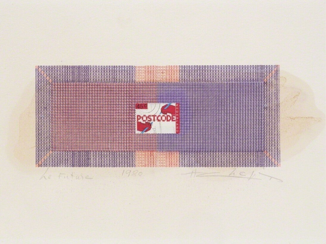 Henri Chopin, Postcode, 1980. Courtesy of Richard Saltoun