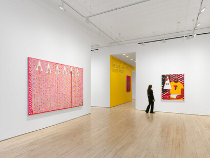 Trenton Doyle Hancock, Torpedoboy and the revisionist mystery, exhibition view. Courtesy of James Cohan Gallery