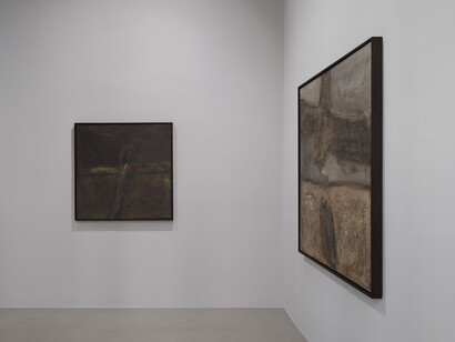 Robert Rehfeldt, Mail message from my studio, exhibition view. Courtesy of ChertLüdde Gallery
