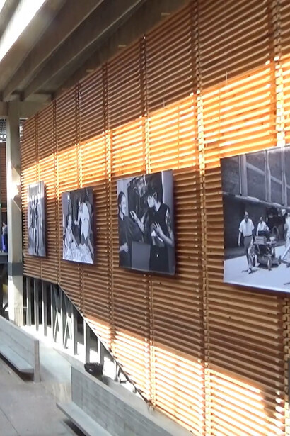 A gallery of cinematic images at Cineteca Nacional Chapultepec, Mexico City, Mexico, reflecting the preservation of the country's rich filmmaking heritage